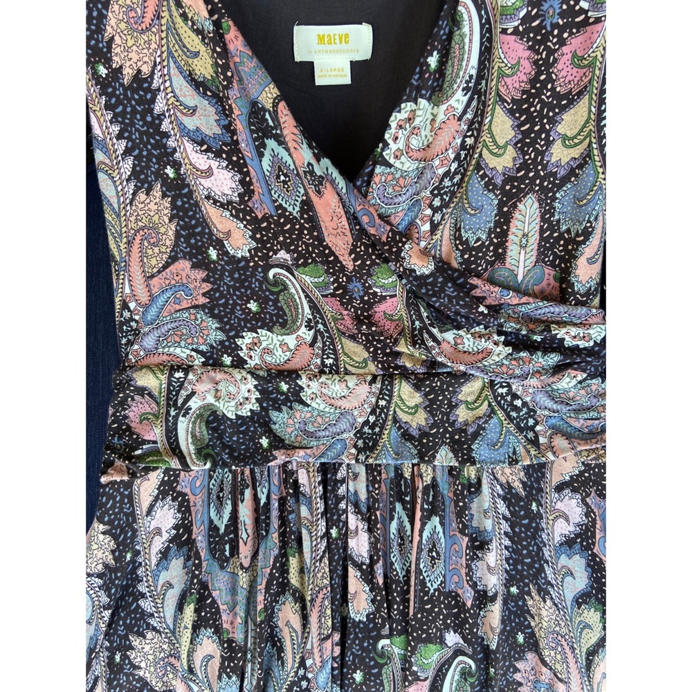 Anthropologie Maeve - Leslie Paisley Midi Dress